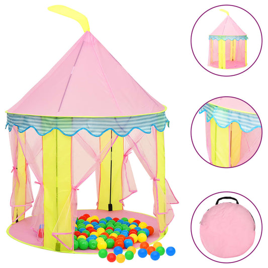 Kinderspeeltent Met 250 Ballen 100X100X127 Cm Roze