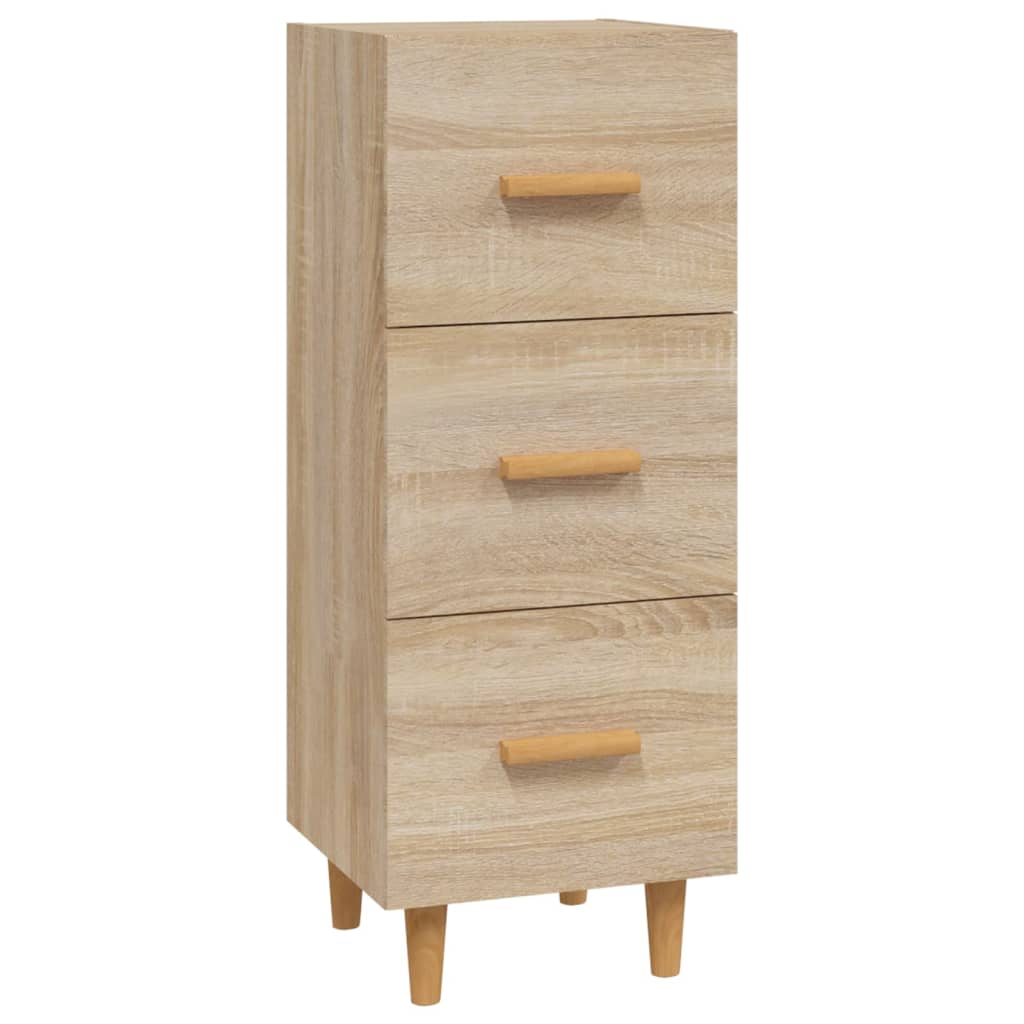 Dressoir 34,5X34X90 Cm Bewerkt Hout