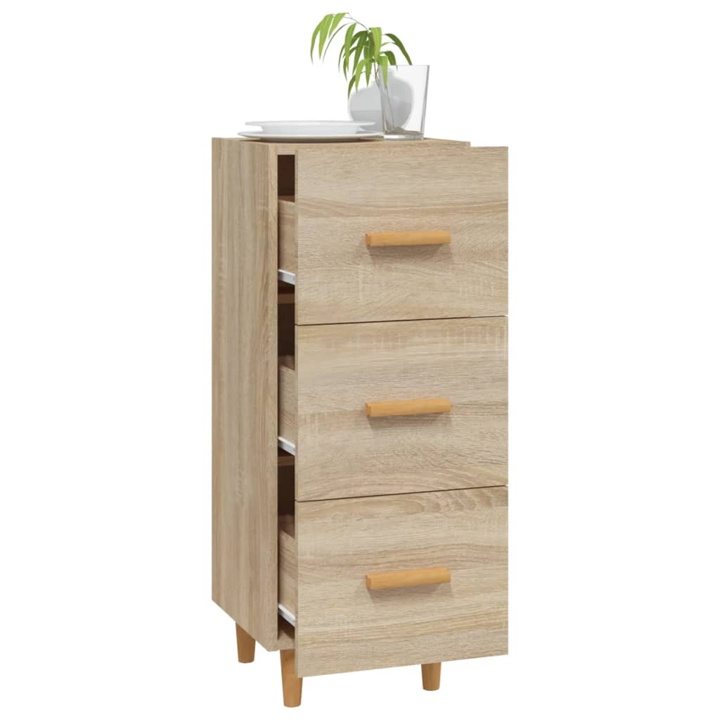 Dressoir 34,5X34X90 Cm Bewerkt Hout