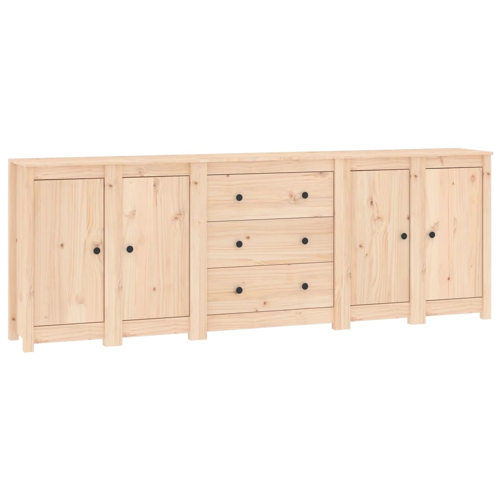 Dressoir 230X35X80 Cm Massief Grenenhout