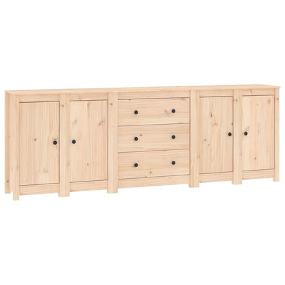 Dressoir 230X35X80 Cm Massief Grenenhout