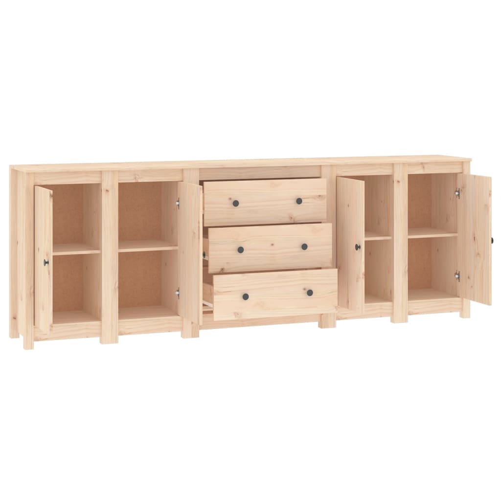 Dressoir 230X35X80 Cm Massief Grenenhout