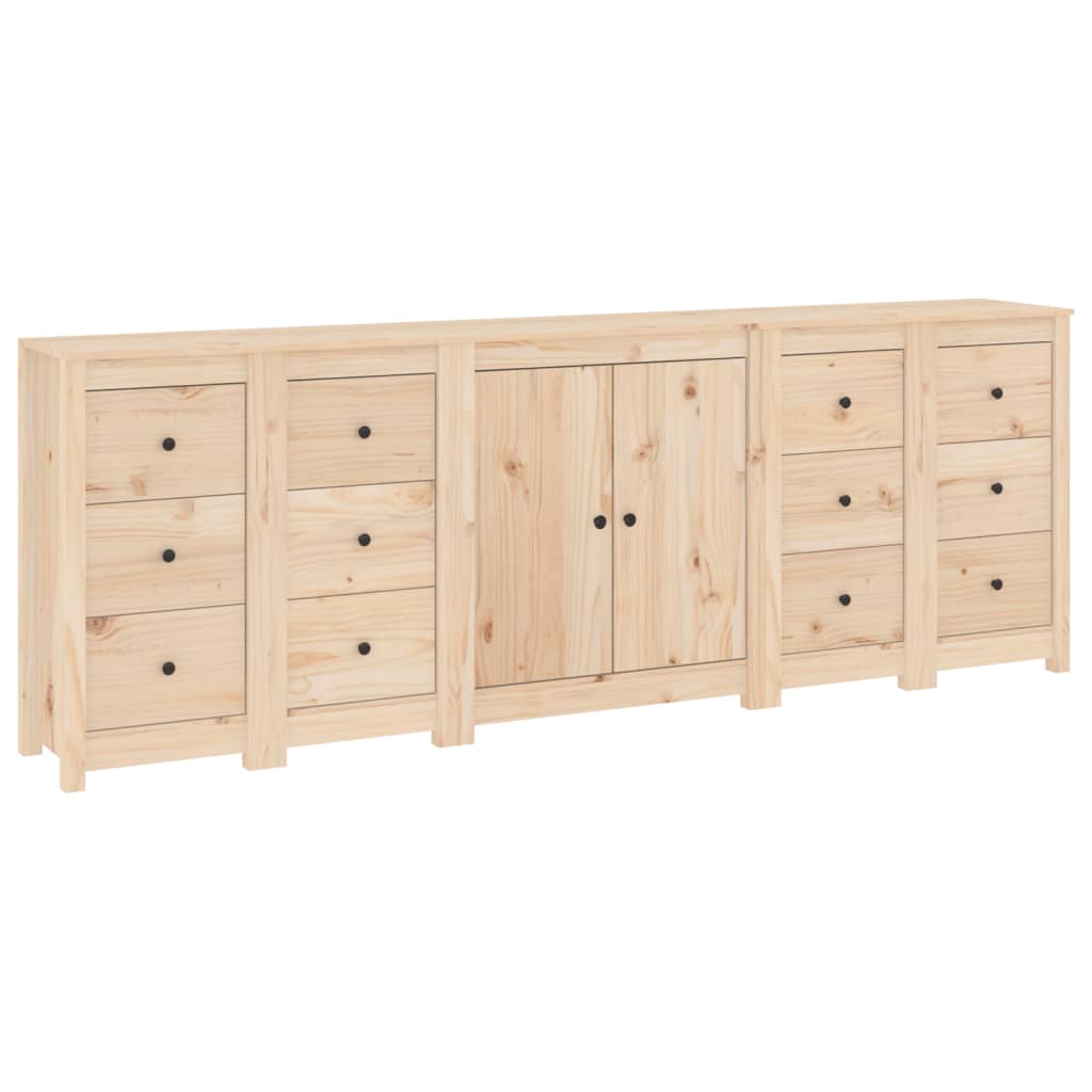 Dressoir 230X35X80 Cm Massief Grenenhout