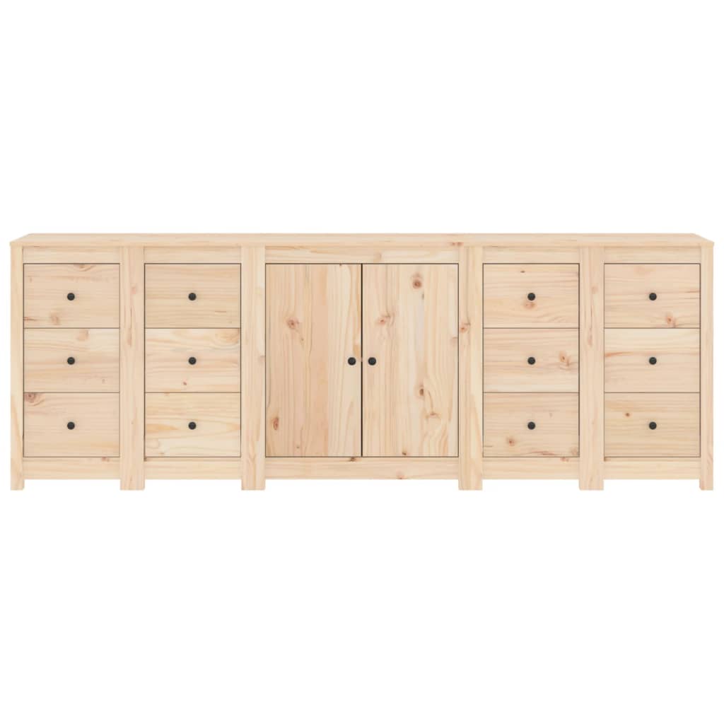 Dressoir 230X35X80 Cm Massief Grenenhout