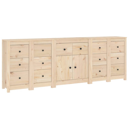 Dressoir 230X35X80 Cm Massief Grenenhout