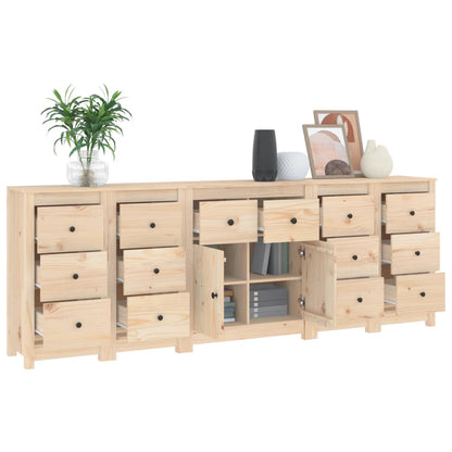 Dressoir 230X35X80 Cm Massief Grenenhout