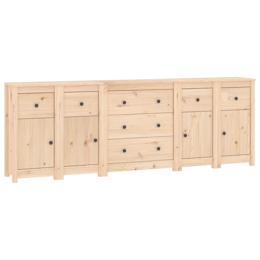 Dressoir 230X35X80 Cm Massief Grenenhout