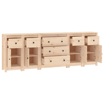 Dressoir 230X35X80 Cm Massief Grenenhout