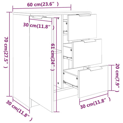 Dressoirs 60X30X70 Cm Bewerkt Hout