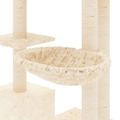 Kattenmeubel Met Sisal Krabpalen 142 Cm Kleurig