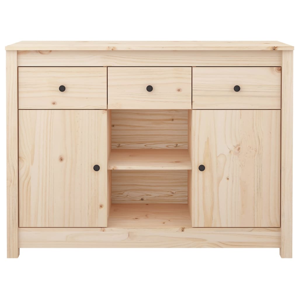 Dressoir 100X35X74,5 Cm Massief Grenenhout