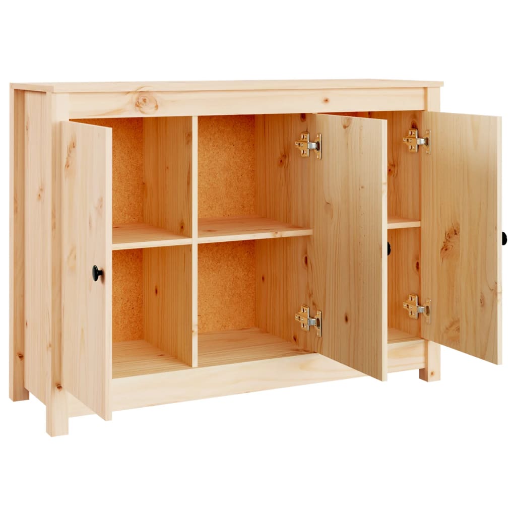 Dressoir 100X35X74 Cm Massief Grenenhout