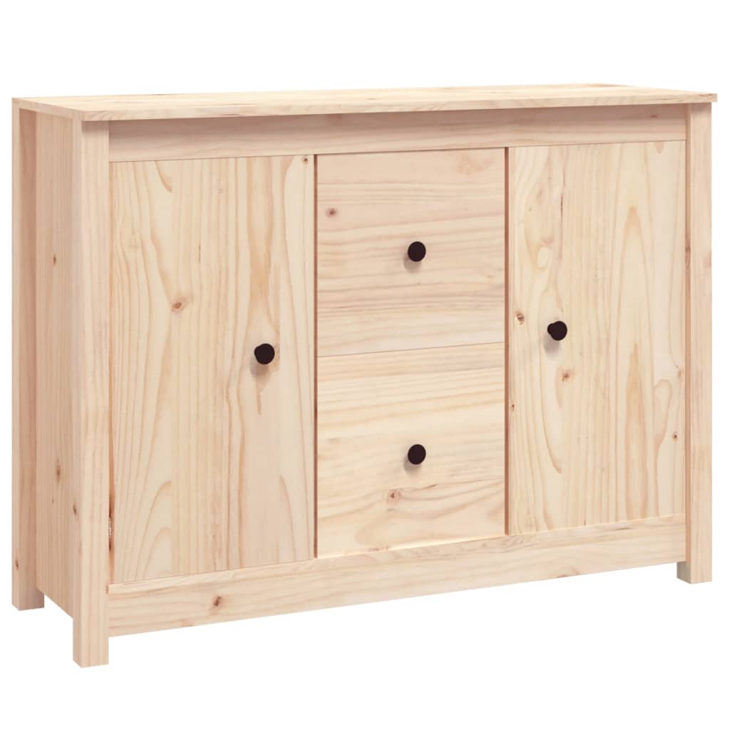 Dressoir 100X35X74 Cm Massief Grenenhout