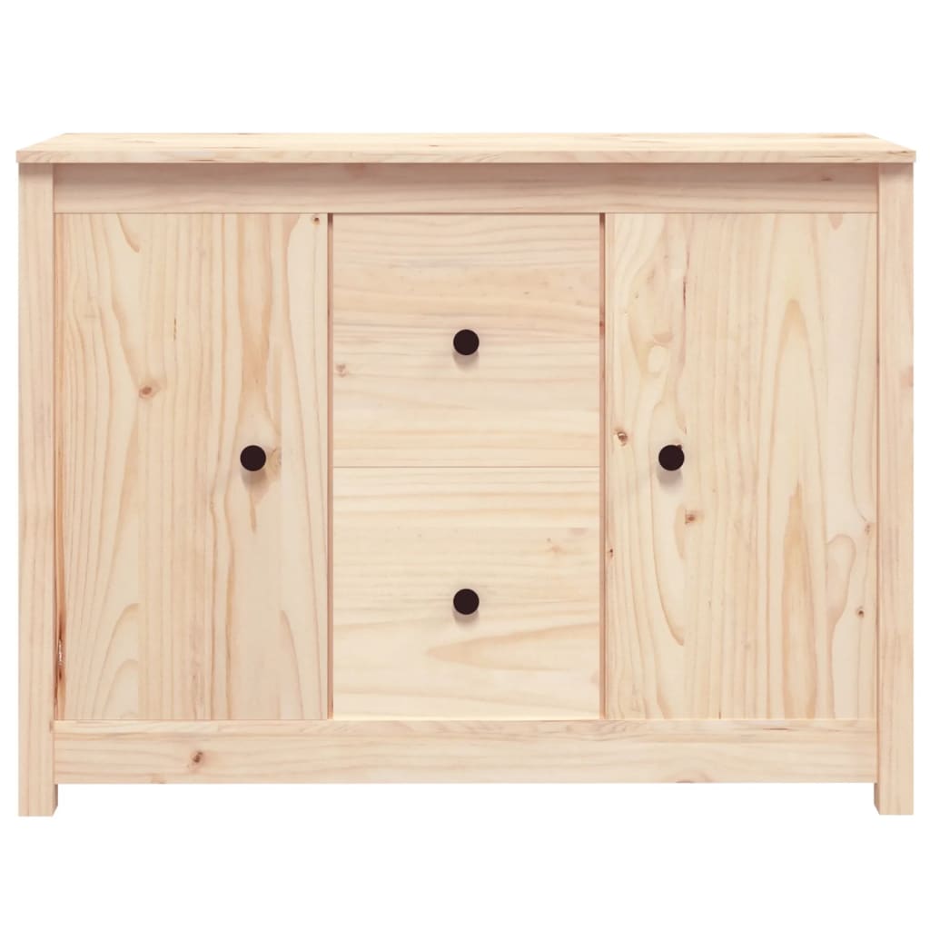 Dressoir 100X35X74 Cm Massief Grenenhout