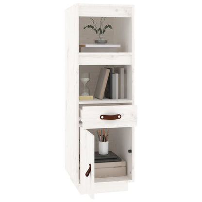 Hoge Kast 34X40X108,5 Cm Massief Grenenhout