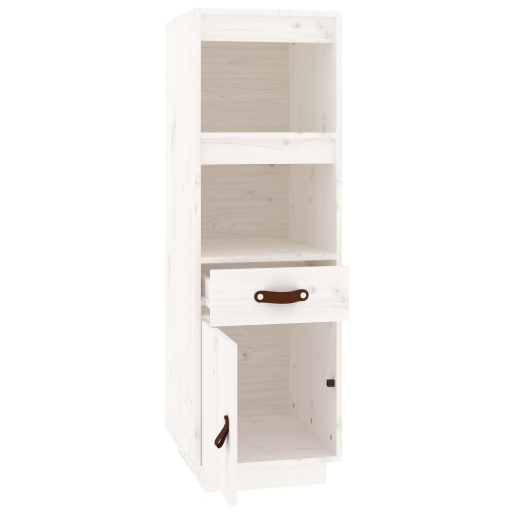 Hoge Kast 34X40X108,5 Cm Massief Grenenhout