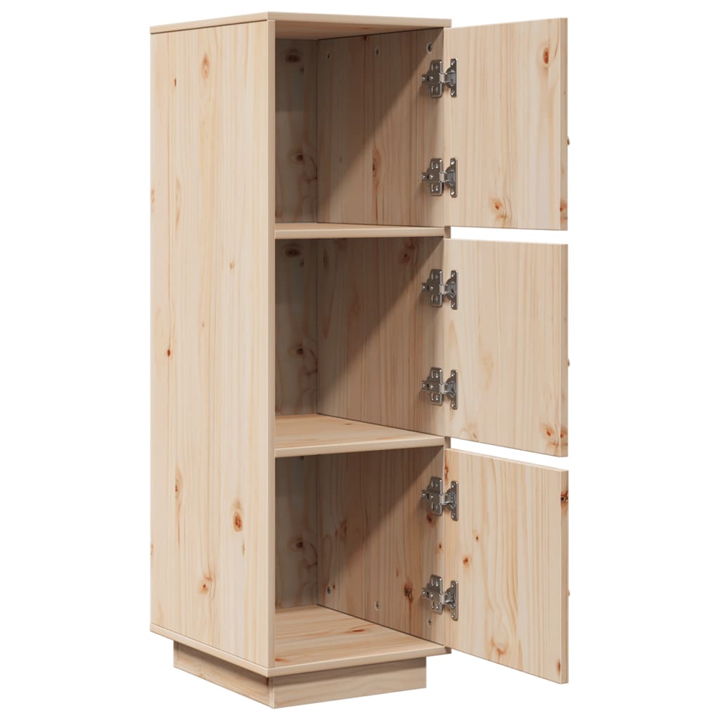 Hoge Kast 34X40X108,5 Cm Massief Grenenhout