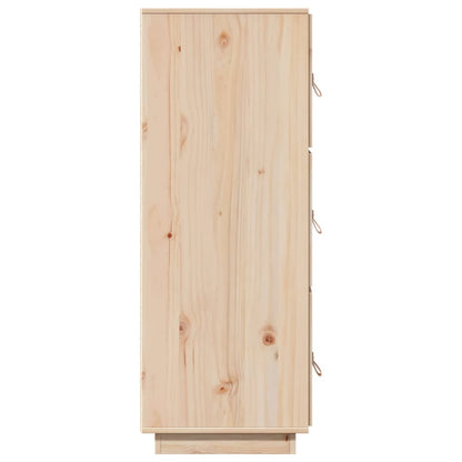 Hoge Kast 34X40X108,5 Cm Massief Grenenhout