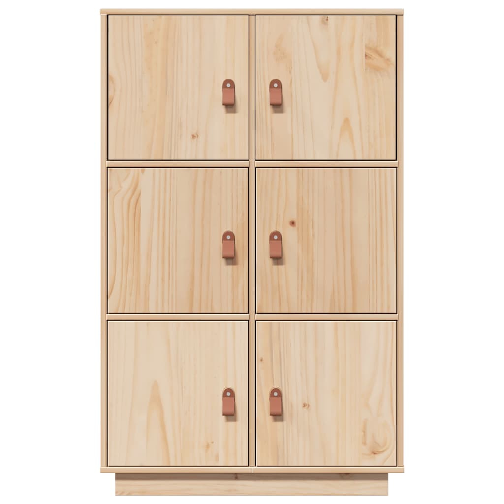 Hoge Kast 67X40X108,5 Cm Massief Grenenhout