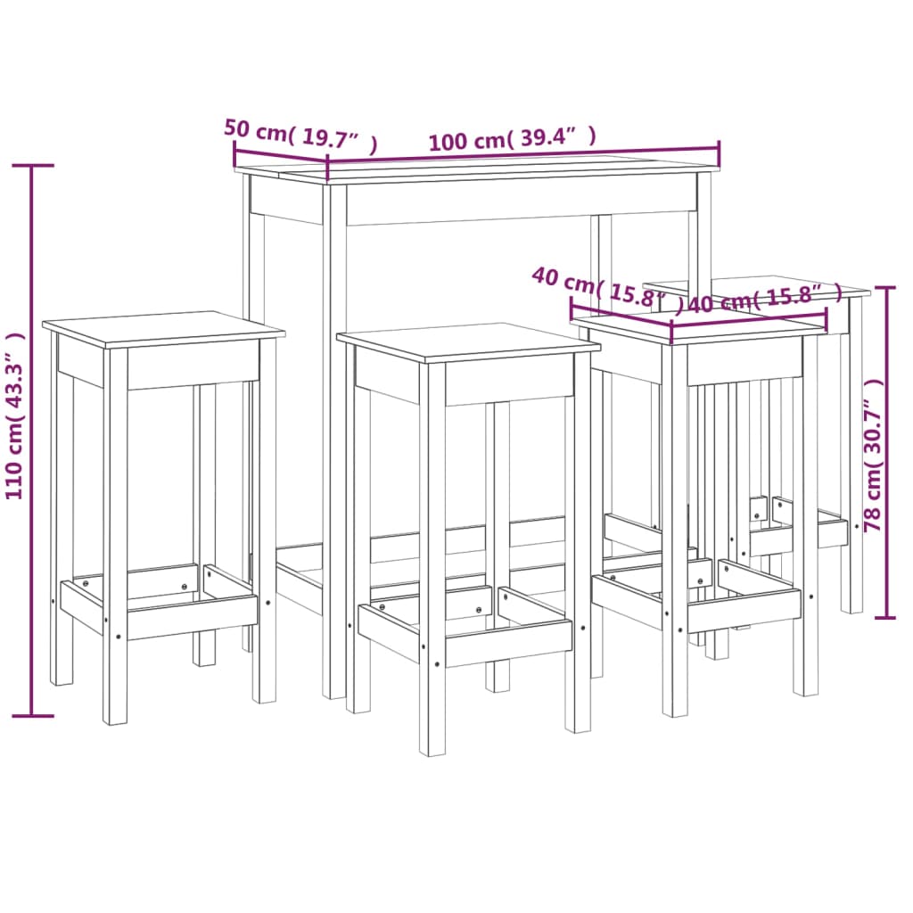 Barset Massief Grenenhout