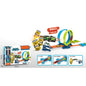 Tender Toys 24-Delige Raceauto En -Baanset Grijs En Blauw Wit