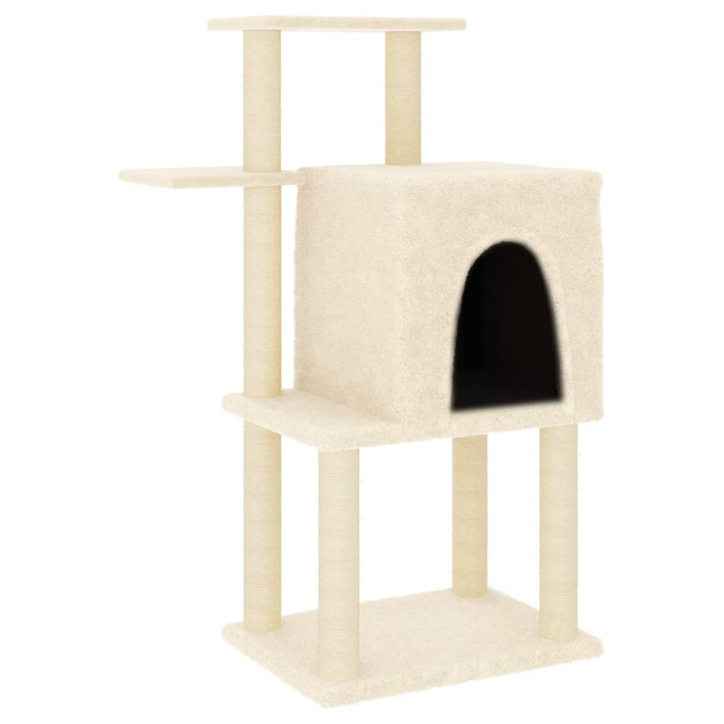 Kattenmeubel Met Sisal Krabpalen 97 Cm Kleurig