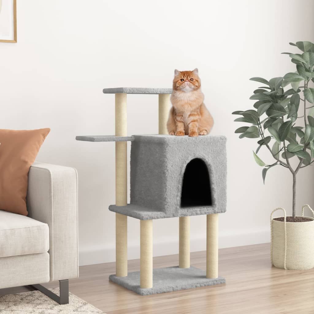 Kattenmeubel Met Sisal Krabpalen 97 Cm Kleurig