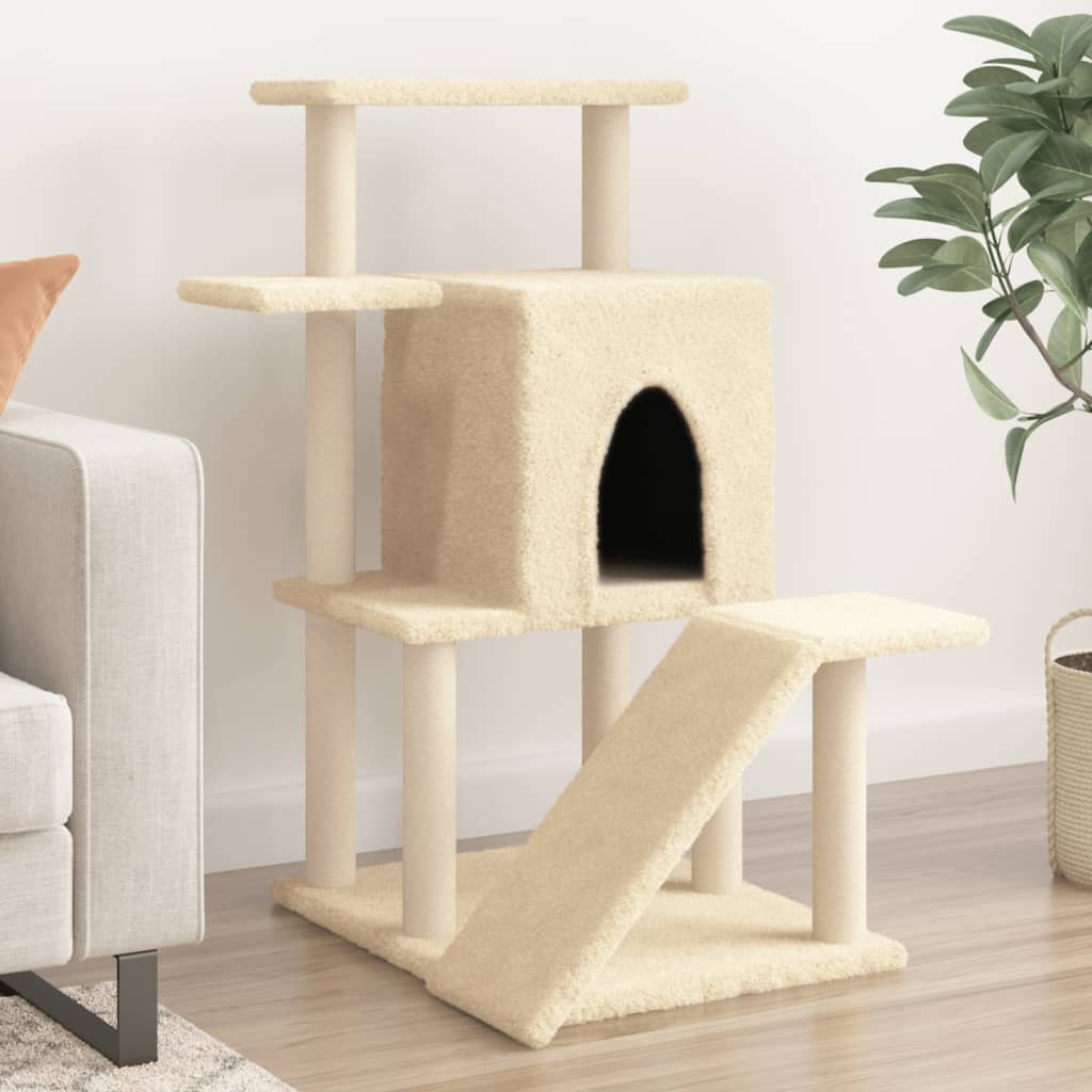 Kattenmeubel Met Sisal Krabpalen 97 Cm Kleurig