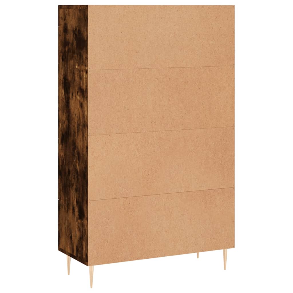 Hoge Kast 69,5X31X115 Cm Bewerkt Hout Kleurig