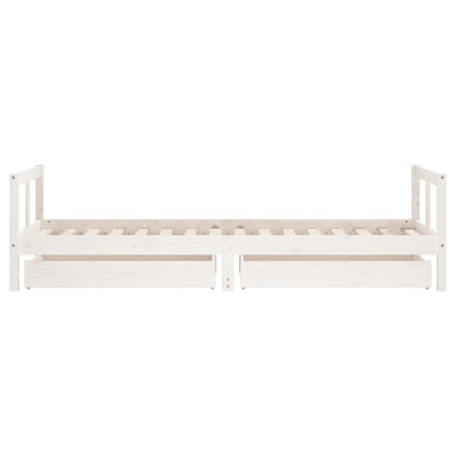 Kinderbedframe Met Lades Massief Grenenhout