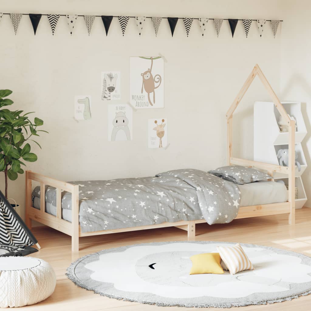 Kinderbedframe Massief Grenenhout