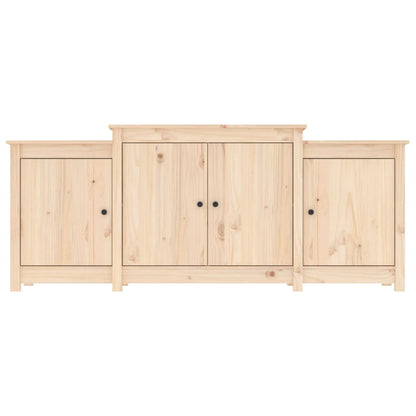 Dressoir 164X37X68 Cm Massief Grenenhout