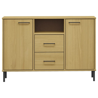 Dressoir Met Metalen Poten Oslo 113X40X77 Cm Grenenhout