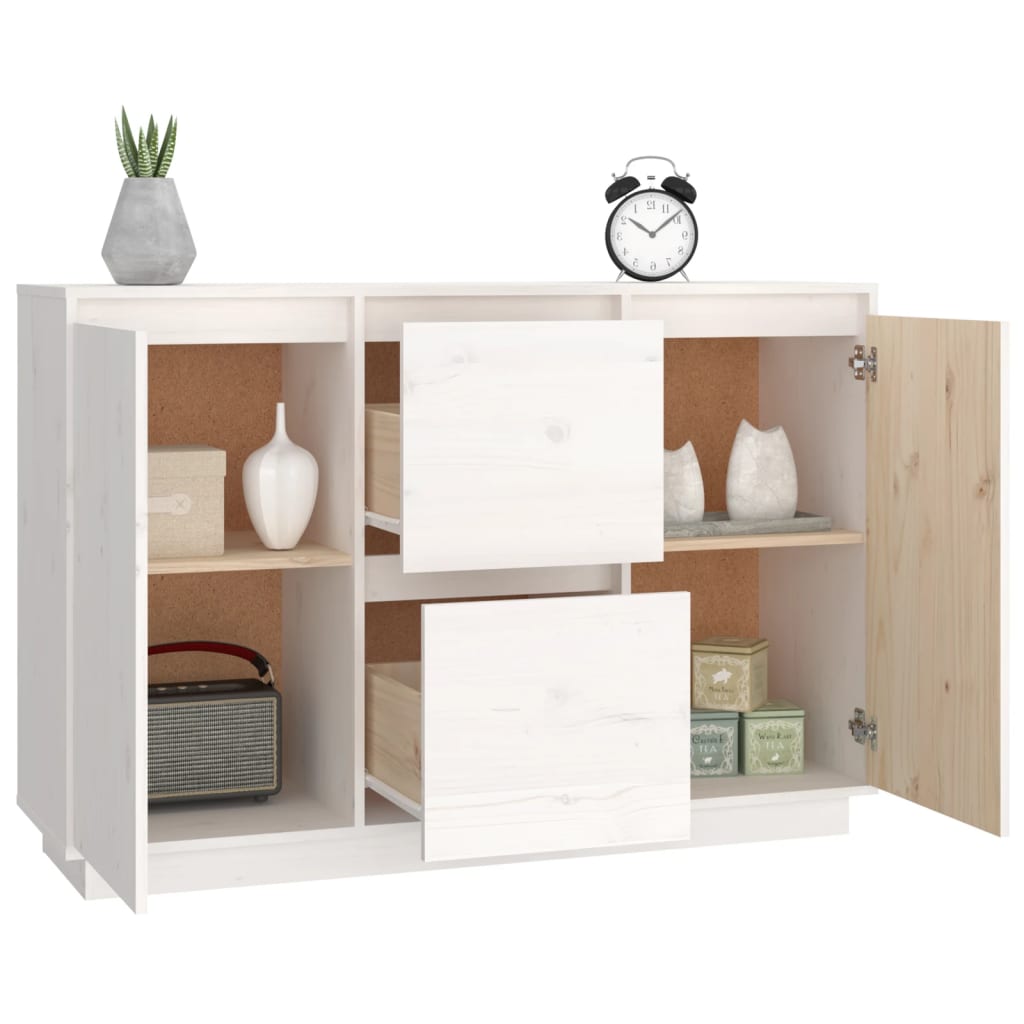 Dressoir 111X34X75 Cm Massief Grenenhout