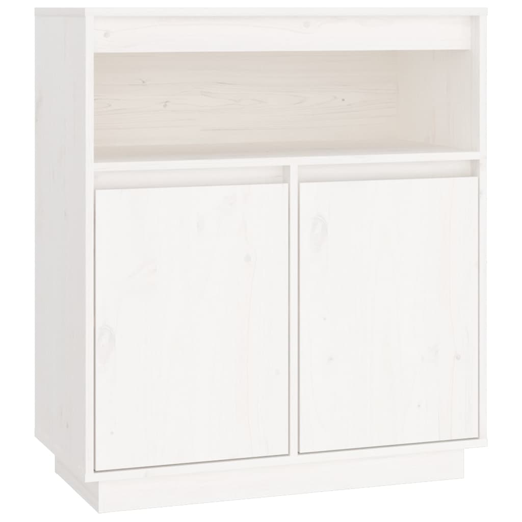 Dressoir 70X34X80 Cm Massief Grenenhout