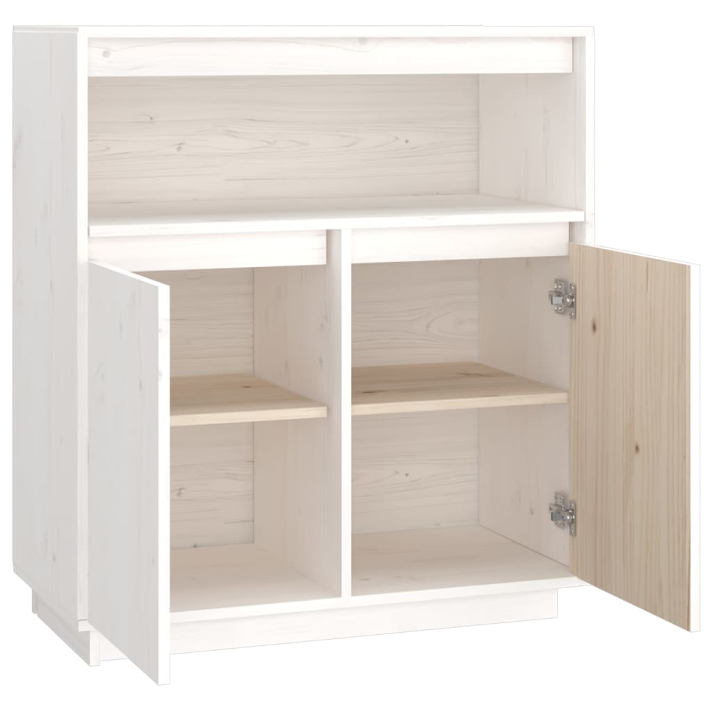 Dressoir 70X34X80 Cm Massief Grenenhout