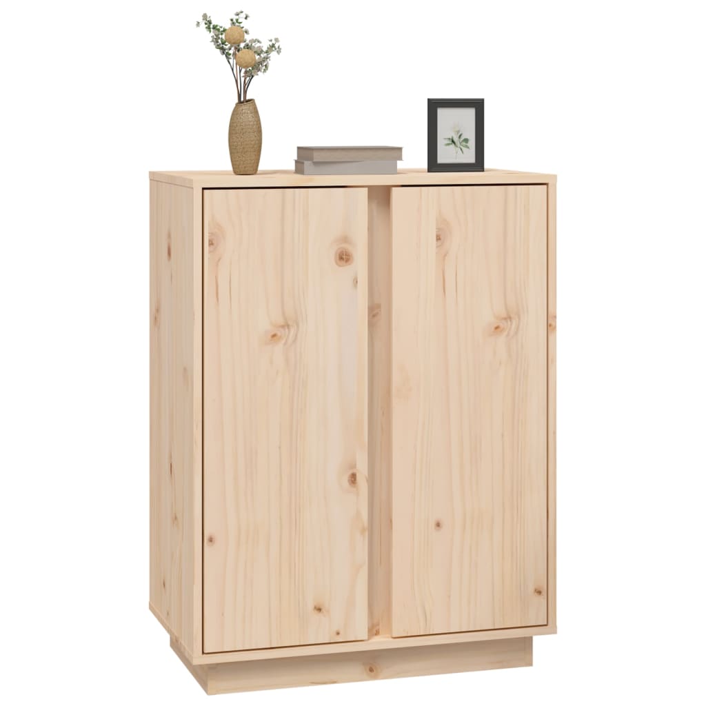 Dressoir 60X35X80 Cm Massief Grenenhout