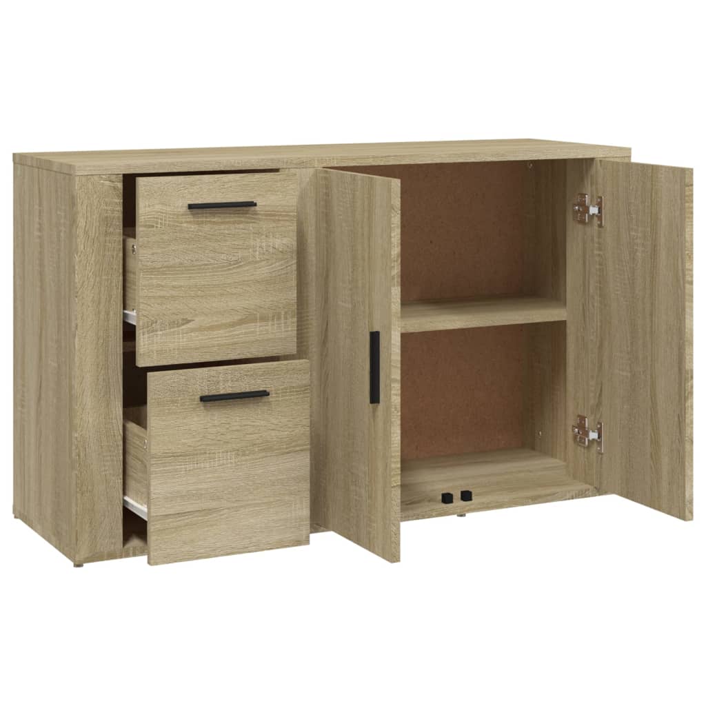 Dressoir 100X33X59,5 Cm Bewerkt Hout Kleurig