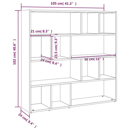 Boekenkast/Kamerscherm 105X24X102 Cm