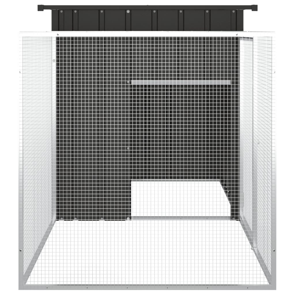 Konijnenhok 200X91X100 Cm Gegalvaniseerd Staal Kleurig