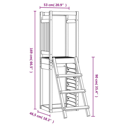 Speelhuis 53X46,5X169 Cm