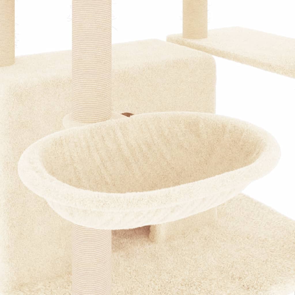 Kattenmeubel Met Sisal Krabpalen 166 Cm Kleurig