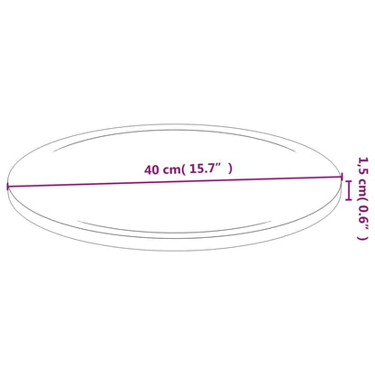 Snijplanken 6 St Ø40X1,5 Cm Bamboe