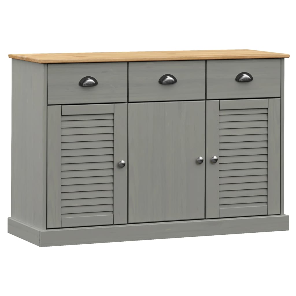 Dressoir Met Lades Vigo 113X40X75 Cm Massief Grenenhout