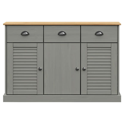 Dressoir Met Lades Vigo 113X40X75 Cm Massief Grenenhout