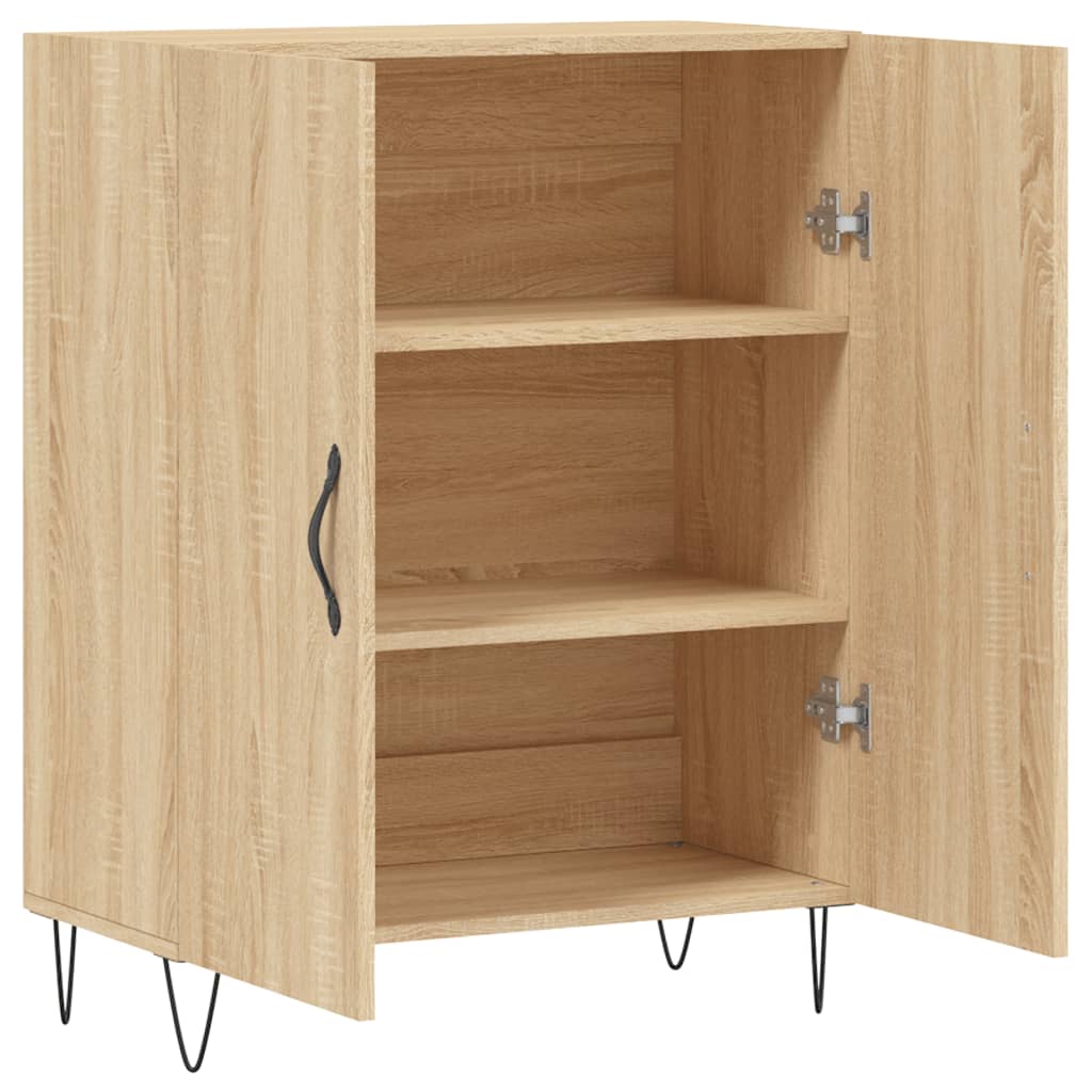 Dressoir 69,5X34X90 Cm Bewerkt Hout Kleurig