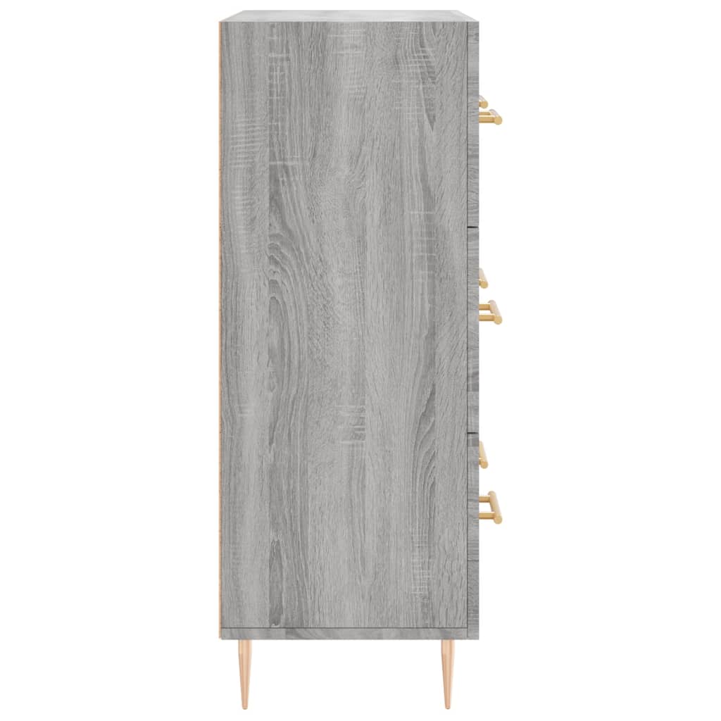 Dressoir 69,5X34X90 Cm Bewerkt Hout Eikenkleurig