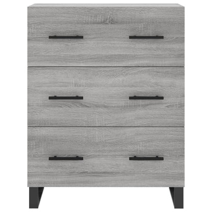 Dressoir 69,5X34X90 Cm Bewerkt Hout Eikenkleurig