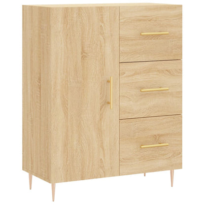 Dressoir 69,5X34X90 Cm Bewerkt Hout Kleurig