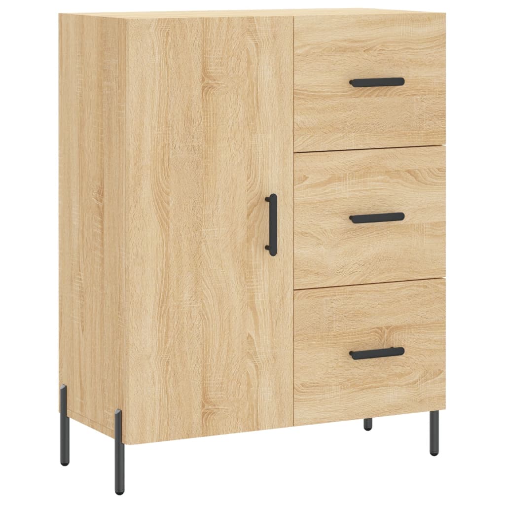 Dressoir 69,5X34X90 Cm Bewerkt Hout Kleurig